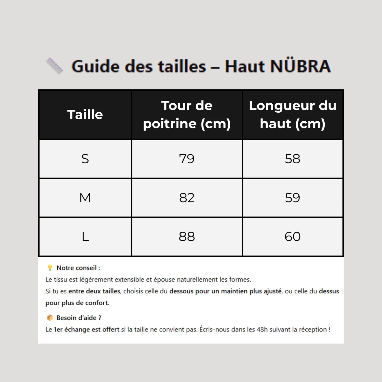 Le no-bra top avec brassière intégrée