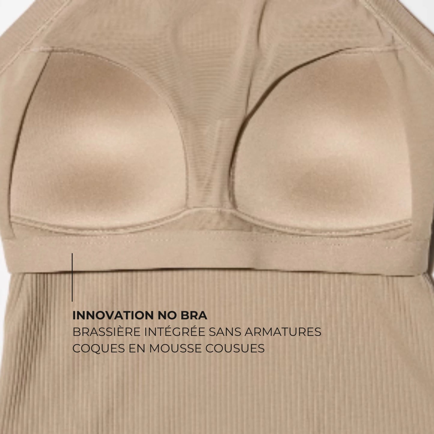 Le no-bra top avec brassière intégrée