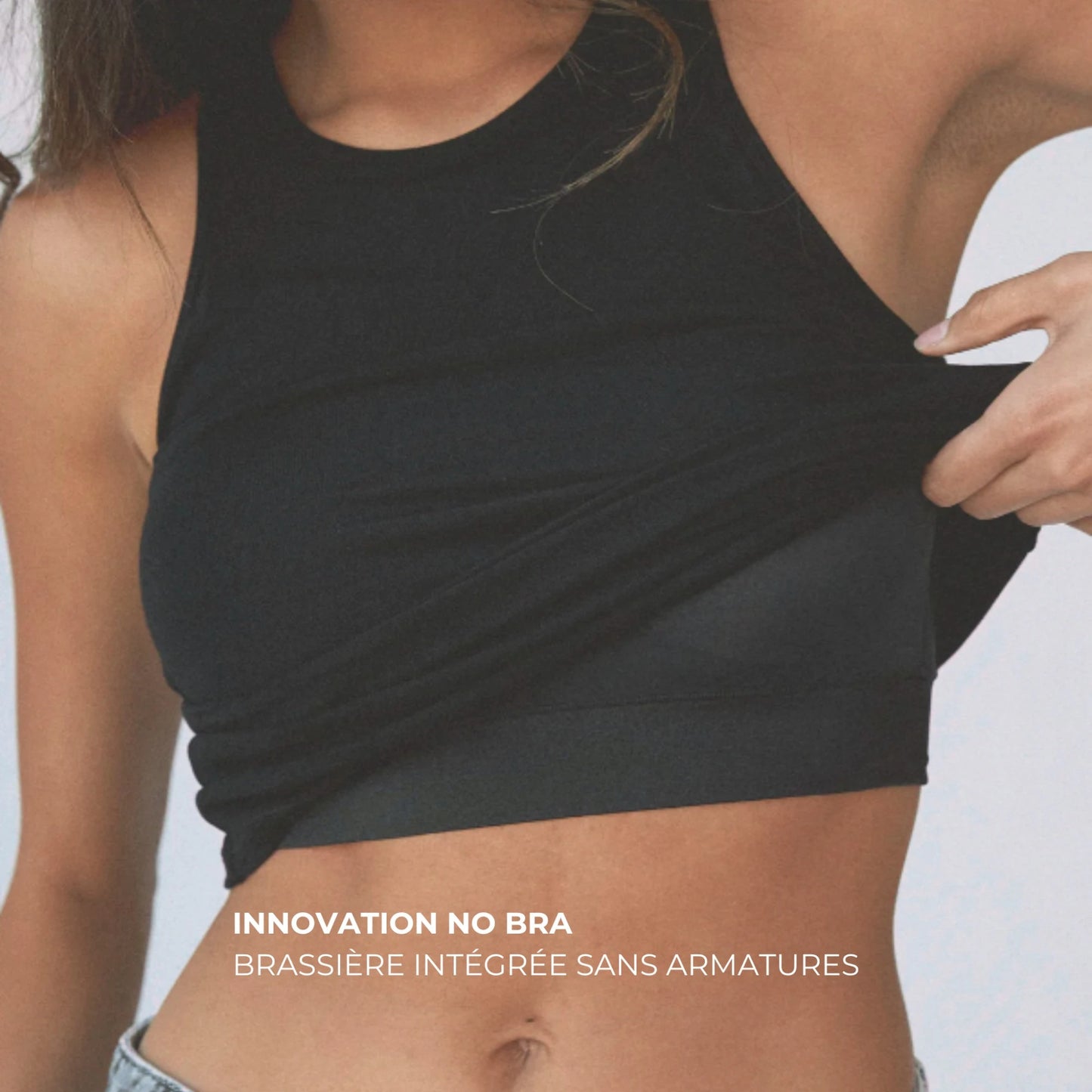 Le no-bra top avec brassière intégrée