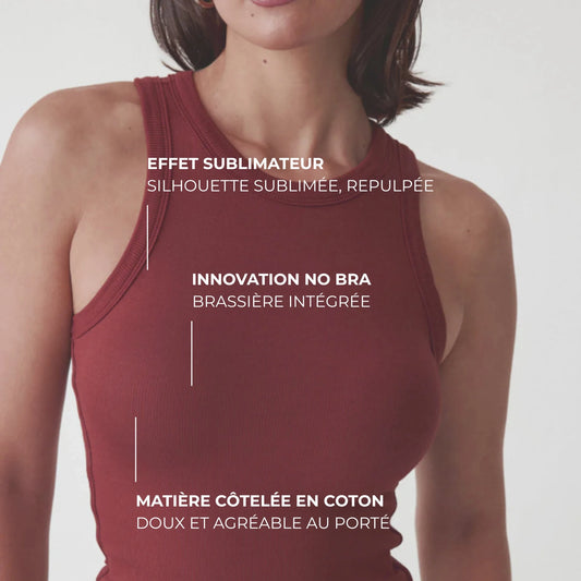 Le no-bra top avec brassière intégrée